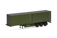 Herpa 747240 - H0 - Container-Auflieger Bundeswehr